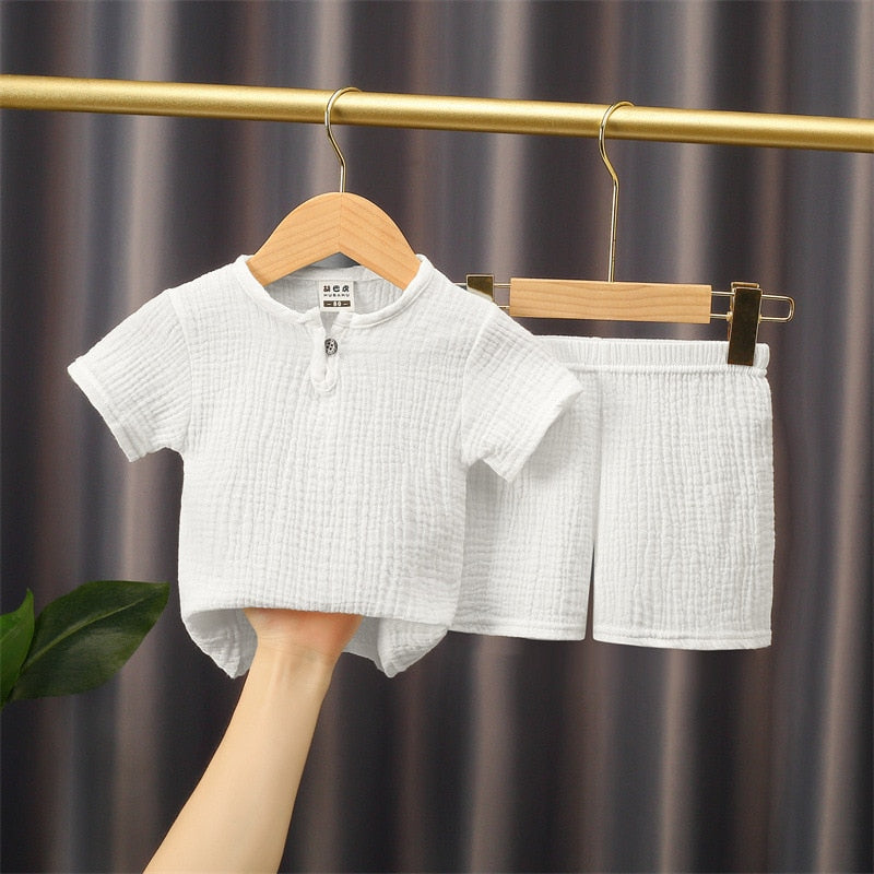 Children's cotton gauze top