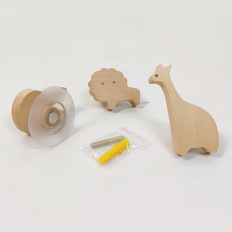 Wooden animal hook
