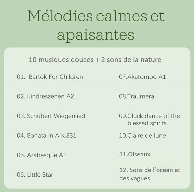 Mélodies de la boîte musicale bébé