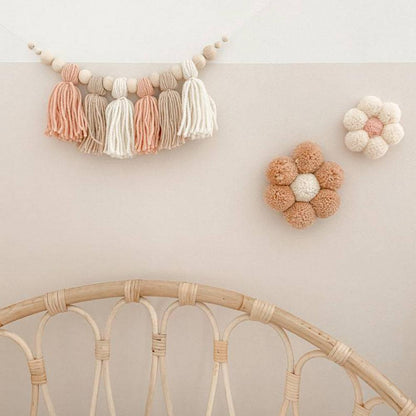 Baby room pompom garland