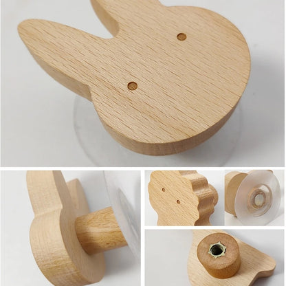 Wooden animal hook